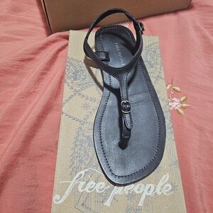 Free People Elegant Black Sandals